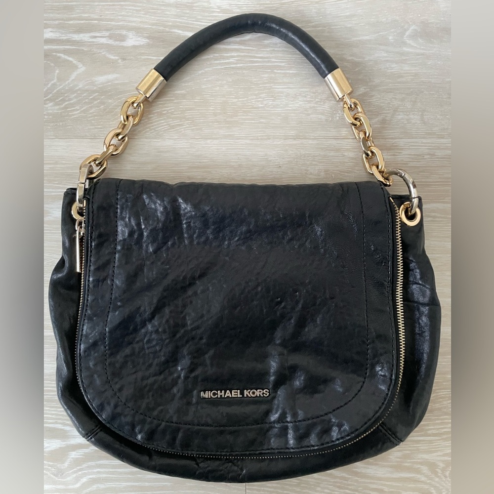 Michael Kors leather shoulder bag